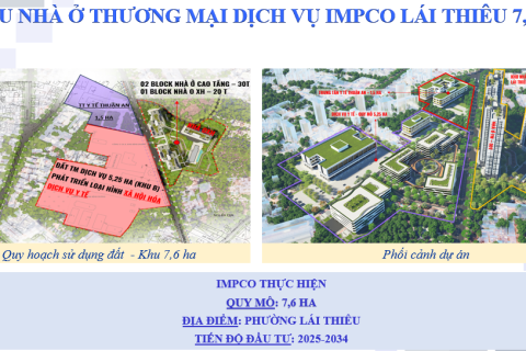 KHU NHÀ Ở TMDV IMPCO LÁI THIÊU 7,6 HA